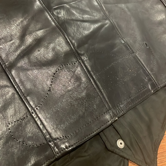 Addis Fashions Genuine Leather motorcycle vest. Made in USA - Picture 11 of 16
